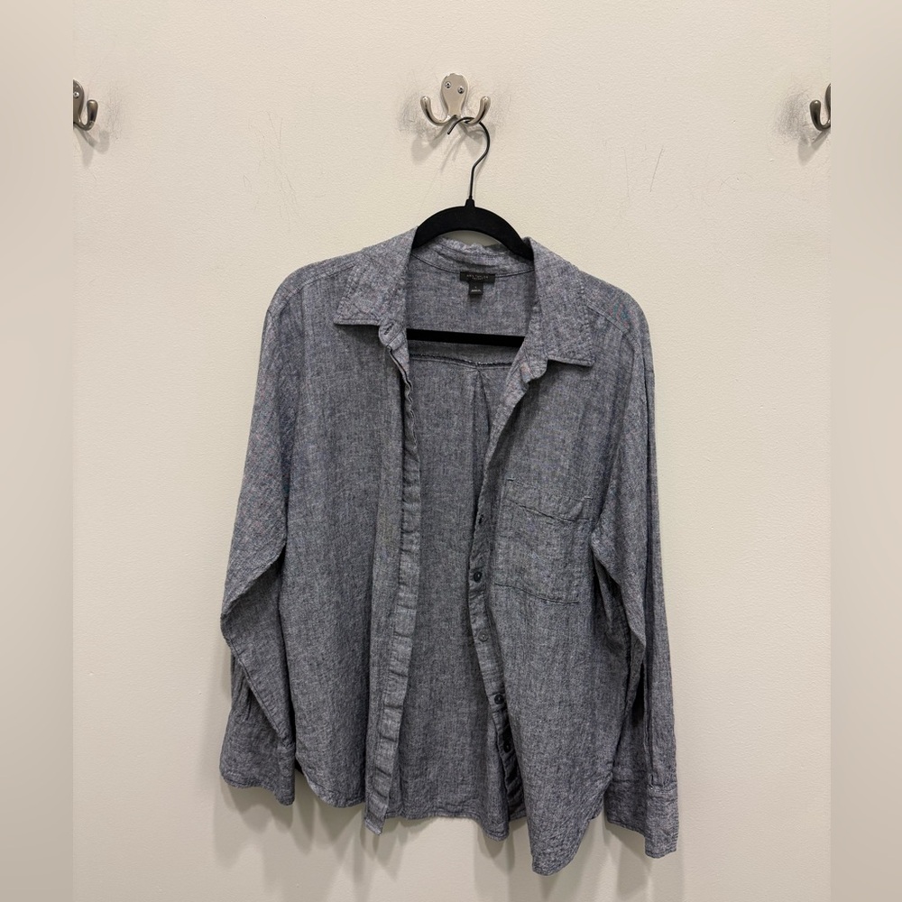 Ann Taylor Gray Lightweight Shirt Jacket